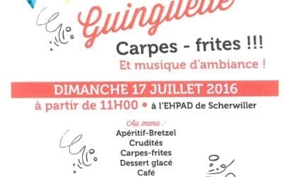 Guinguette à l&rsquo;EHPAD le dimanche 17 juillet