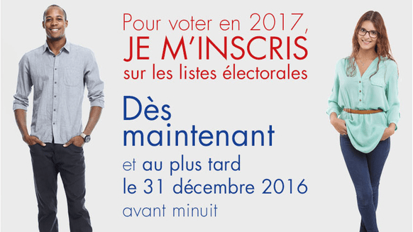 INSCRIPTION SUR LES LISTES ELECTORALES