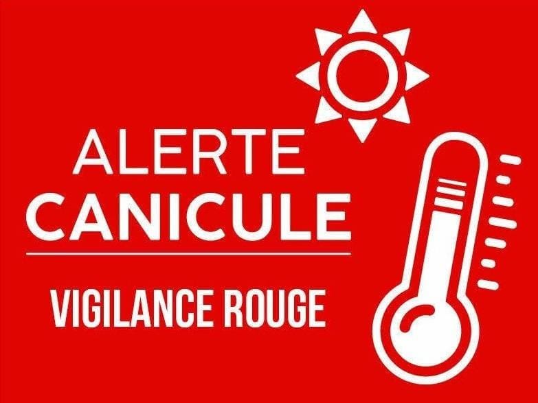 Vigilance ROUGE – Episode caniculaire à compter de ce jeudi 25 juin